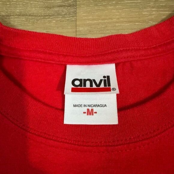 Vtg Ohio State Buckeyes Size M Brutus Graphic Tee Shirt Red College Football - Picture 2 of 4